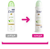 اسپری ضد تعریق زنانه داو مدل Go Fresh با رایحه چای سبز و خیار حجم 150 میلی لیتر