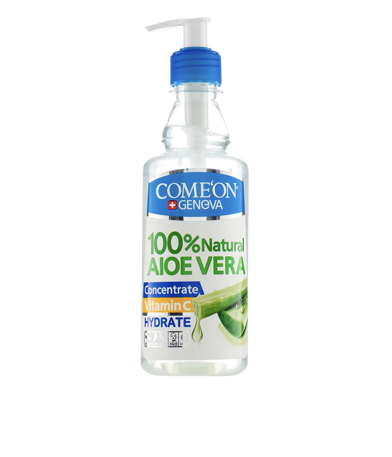 ژل آبرسان کامان مدل Aloevera حجم 400 میلی لیتر